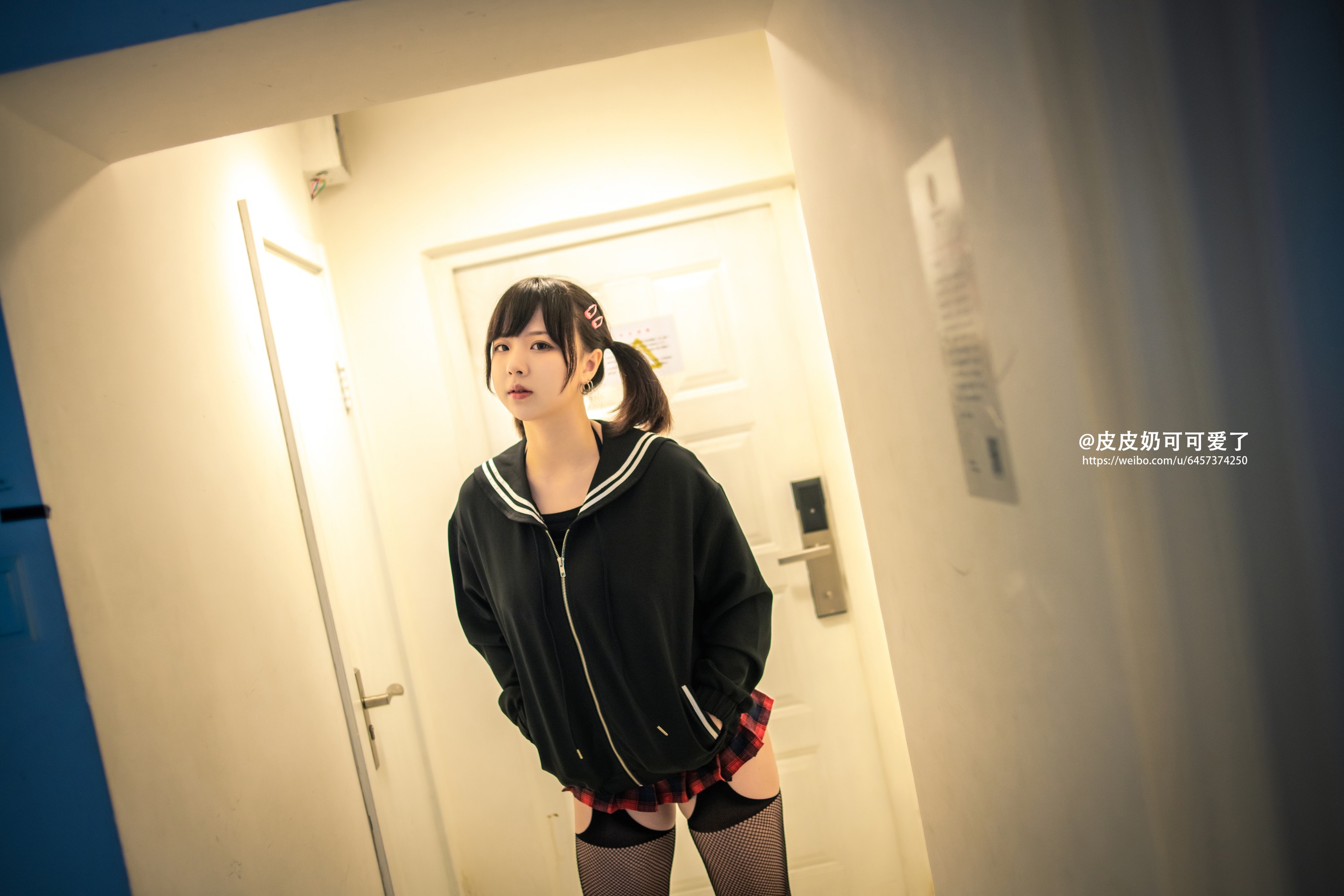 图片[1]-皮皮奶可可爱了啦 – NO.005 黑网袜 [50P]-XikXak